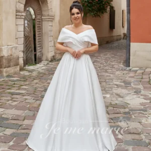 WS-Camelia Robe de mariée satin