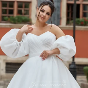 WS-Magnolia Robe de mariée organza