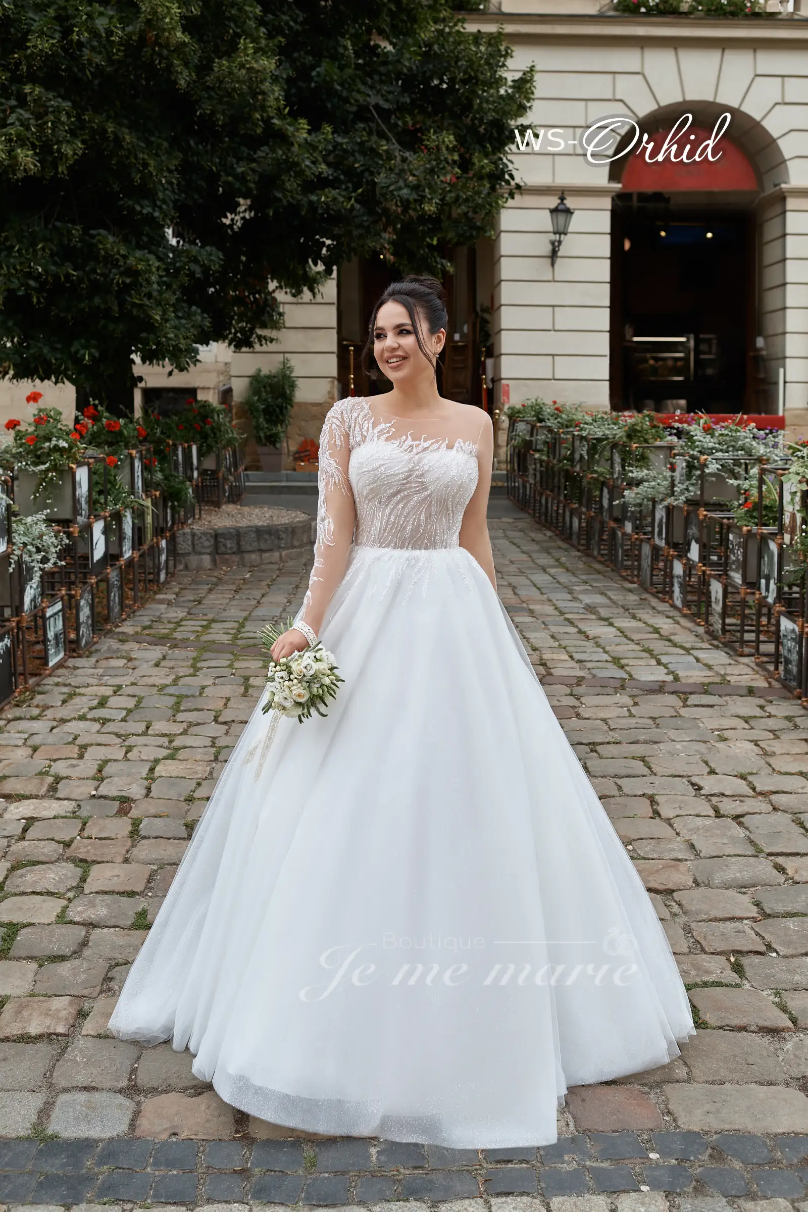 WS-Orchid contemporaine en tulle – Image 2