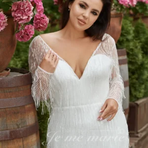 WS-Wisteria robe à franges