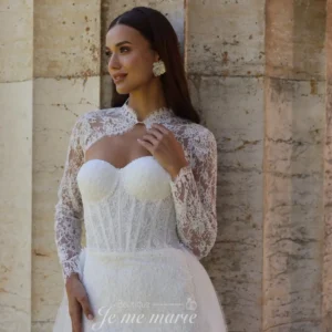 LI-1063 Robe trompette dentelle